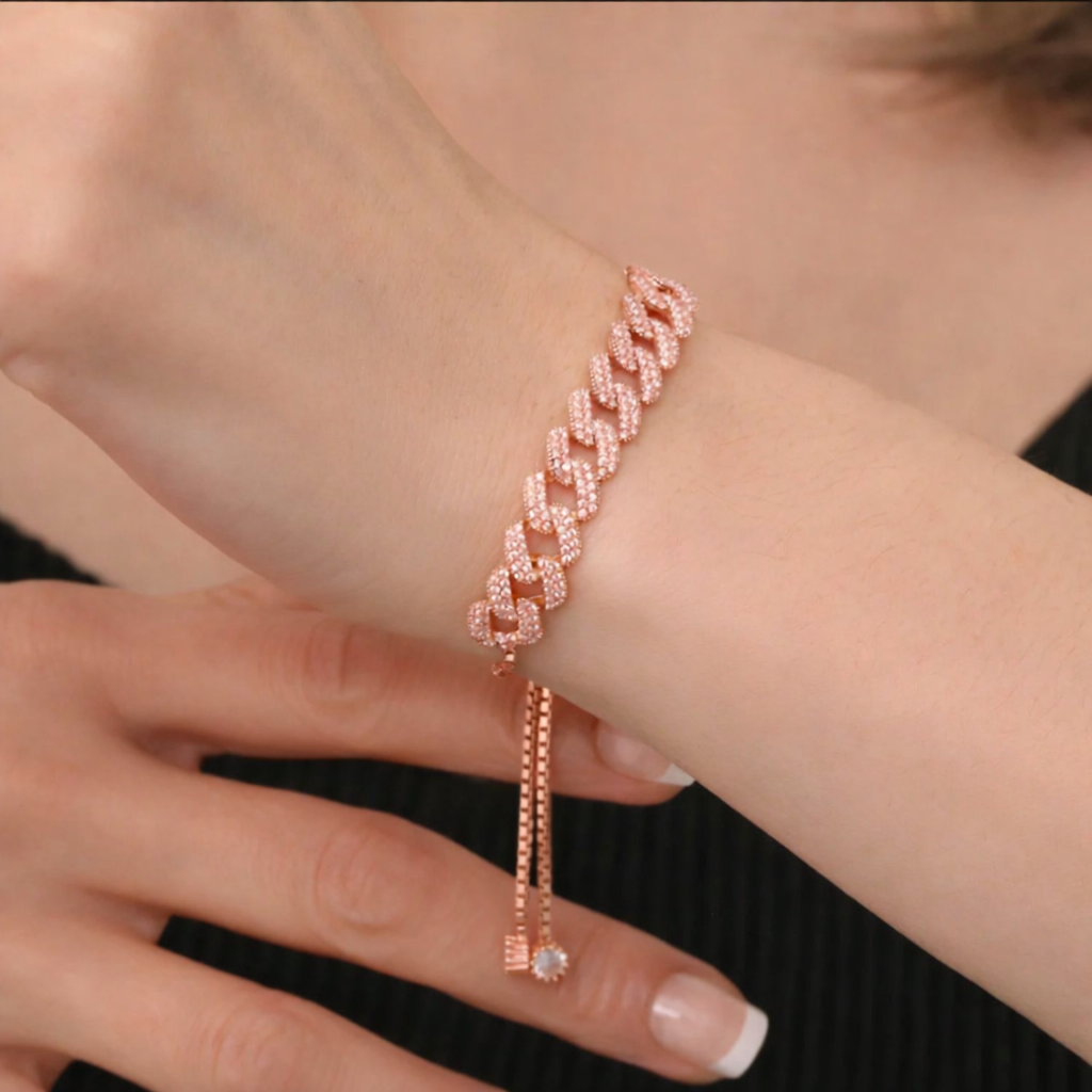 Rose Gold Cuban Link Bracelet
